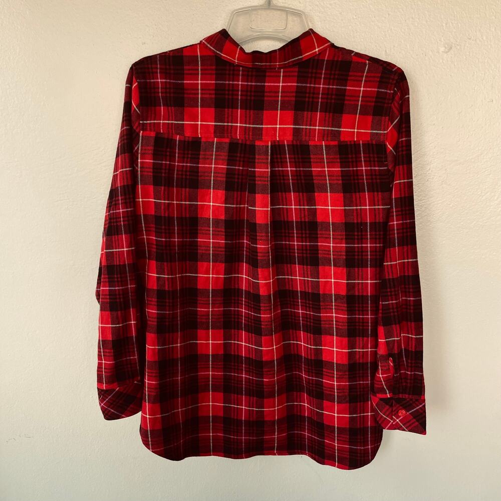 Isaac Mizrahi Size 1X Buffalo check buttondown shirt - Picture 6 of 8